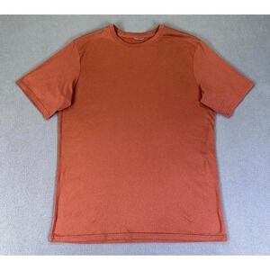 REI Shirt Mens Medium Orange Co Op Sahara Quick Dry Performance Hiking Outdoor